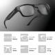 Full 1080P Wearable Smart Glasses WiFi Video Glasses For Trekking Outdoor Sports