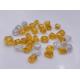 0.5-11ct  HPHT big size yellow rough diamond uncut raw diamond stone