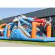 Amusement Park Indoor Inflatable Obstacle Course With Air Blower Repair Kit