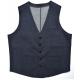 Tailored Casual Mens Brown Vest Breathable Navy Mix Knit Fabric Custom Size