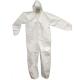 Eco Friendly Disposable Protective Coveralls Anti Germs Smooth Inner Lining