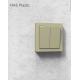 High voltage 250V 10A Plastic Wall Switch Grey / Champagne