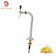 One Way Chrome Plated Single Faucet Beer Tower For Brass Beer Dispenser