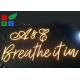 Warm White Cool White Customized LED Neon Signs For Restaurant And Stores
