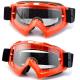 Scratch Resistance Motocross Goggles Muliple Color TPU Frame Optically Precise