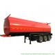 Tri Axle Stainless Steel Tank Semi Trailer For Palm Oil / Crude Fuel / Petrol Oil Delivery