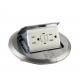 Gfci Electrical Round Floor Socket 20A American Pop Up Outlet Aluminum