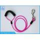 Custom Tie Out Dog Collar Flexi Pink Leashes For Pet , Dog Runner Cable
