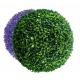 Green Purple Silk Artificial Grass Topiary Balls Indoor And Outdoor Decoration