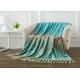 Luxury Digital Printed Super Soft Flannel Blanket With Tassel Edge Custom Sized