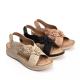 BS078 2021 New Style Sandals Women'S Summer Flowers Casual Hollow Large Size Female Sandals Beach Women'S Shoes PU Slipp