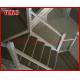 Steel Cable Stair VK80SC   Aluminum  Carbon Steel Powder-coate Treed Beech Wooden  Handrail 304 Stainless Steel  Glass