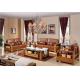modern solid wood sofa set with leather cushion