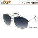 Sunglasses with metal frame, new fashionable designer style with top bar and plastic tip