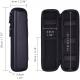 Black 3D EVA Hard Case Pencil Pouch 1800D Polyester PU Leather