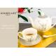 Porcelain Tea Coffee Set Saucer Decal Technology With X Mas Elk Design Printing