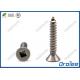 Flat Head Square Drive Self Tapping Sheet Metal Screws, Stainless 18/8/ 304/316