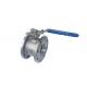 High Platform CF8 SS304 DN50 Italy Wafer 1 Piece Ball Valve Driving by Actuators