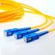 FC SC LC ST UPC Optical Fiber Optic Patch Cord Yellow Fiber Jumper Cables