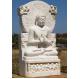White Marble Sarnath Buddha Sculpture