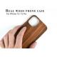 iPhone 12 Protective Dirt Resistant Real Wood Phone Case