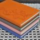 Discoloration PU leather embossed notebook