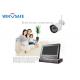 Network 1.3 Megapixel Wireless Outdoor Security Camera System With Monitor