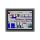 15 Monitor with Multi-Touch Capacitive Touch Screen - 1024x768 Resolution, 300 NITS Brightness, IP65 Panel, Black