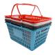 Supermarket Plastic Grocery Shopping Small Basket Collapsible