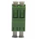 One low one high type Optical Fiber Adapter green LC / APC SM Duplex