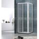 More Entrance Space Aluminum Alloy  Shower  Screen Square 5MM Framed  Bright / Matte Silver