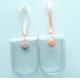 ISO14001 Small Clear Makeup Pouch , 0.25mm 7P Clear Button Bag PVC