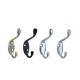 OEM Coat And Hat Hooks Aquamarine Ancient Color , Black Chrome Color , Pearl Nickel