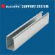 HDG Q235 Galvanized Steel Strut C Channels ES-150