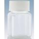 Smooth PET Small Plastic Square Bottle 60g Volume With Screw Lid