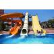 Hotel amusement body water slides for sale