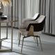 Ergonomic Fabric Ultra Modern Dining Chairs 62*57cm Upholstered