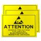 Attention Static Control Area ESD Sign Size 20x30cm Yellow Rectangle For EPA