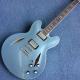 Hollow body jazz electric guitar, Blue Jazz Guitar,Rosewood Fingerboard