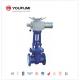 WCB PN16 PTFE Lined Gate Valve Pneumatic Actuator Operated Pharmaceutical Use