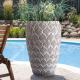 New designs high strength durable large fiberglass clay flower pots and planter pots for outdoor