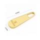 Antioxidant Surface Gold 5 Zipper Puller for Handbag Hardware Custom Zip Tags Fancy Style