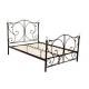 Sturdy Queen Size Metal Platform Bed Frame Eco Friendly Finish Easy Clean