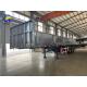 Grey Color 3axle Side Guard Semi Trailer with One Piece Tool Box 1m *0.5m*0.5m