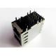6368011-2 , 6368011-3 Dual Port 2X1 Stacked Rj45 Female Jack 8 POSITION