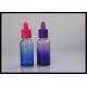 30ml Blue Purple gradient color glass Dropper Bottle Essential Oil Bottle
