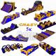 Unisex  Inflatable Obstacle Run Outdoor Sport Equipment Large Adult 5k Inflatable Obstacles Course