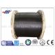 Steel Elevator Wire Rope 8x19 Seale Type For Lifting , Black Color