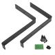 Used Widely Custom Powder Coated Black Carbon Steel Furniture Bracket for Floating Shelf