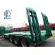 Low Floors Transport Heavy Vehicles Low Bed Semi Trailer